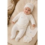 Tuğra Bebe 5'li Kız Bebek Hastane Çıkışı Pamuklu Fırfırlı Set