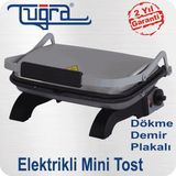 Tuğra Elektirikli Tuğra Mini Tost Makinası Paslanmaz - Gri