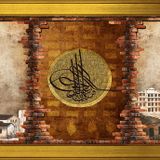 Tuğra Eski Galata ve Kız Kuleleri Motifli Kanvas Tablo DBSANAT13757