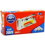 TUĞRA HIRDAVAT Delta Zımba Teli 200/6 53/6 5000 Adet 12'li Paket Metal Malzeme Kod 201