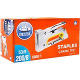 TUĞRA HIRDAVAT Delta Zımba Teli 200/8 53/8 Kod 202 5000 Adet 6'lı Paket Metal Malzeme