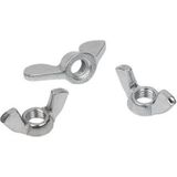 Tuğra Hırdavat Kelebek Somun Metrik 10mm 10 Adet Kaplamalı Beyaz