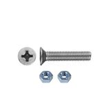 Tuğra Hırdavat M6x30mm Metrik Vida Yhb - Somunlu 100'Lü Takım