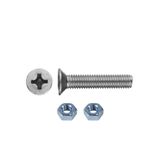Tuğra Hırdavat M6x35mm Metrik Vida Yhb - Somunlu 300'Lü Takım