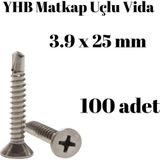 Tuğra Hırdavat Matkap Uçlu Vida YHB 3,9x25 100'lü Paket