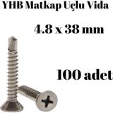 Tuğra Hırdavat Matkap Uçlu Vida YHB 4,8x38 100'lü Paket
