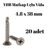 Tuğra Hırdavat Matkap Uçlu Vida YHB 4,8x38 20'li Paket