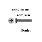 Tuğra Hırdavat Metrik Vida Civata Yhb 5x70 10'lu Paket
