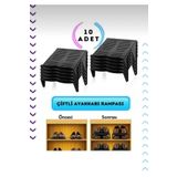 TUĞRA METAL CHEFF 10'lu Çiftli Ayakkabı Rampası raf düzenleyicisi