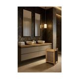 Tuğra Store Modern Bambu Çamaşır Kirli Sepeti Geniş Hacim 61X40 X35 cm 100 Lt - Option-1 - 0 Siyah
