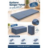 Tuğra Sünger Katlanır Sünger Yatak 80X180X10 , 90X190X10 ,140X190X10 (Çift Kişilik) Ölçülerinde - 90 x 190 x 10 cm - 18dns orta sert