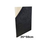 TUĞRA TABLO Filografi Tahtası Astarlı Kadife Kumaş Kaplı Tahta 35*50cm Siyah