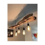 Tuğra Tedarik Modern Ahşap Avize Salon Avize Dekoratif Doğal Avize Salon Balkon Cafe Otel Kamelya Zeytin Avize