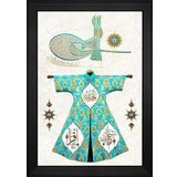 Tuğra ve Kaftan Motifli Kanvas Tablo DBSANAT12339