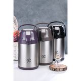 Tuğraçelik Cooker CKR-2007 Lüks 304 Çelik Termos 2.5 Lt - Pompalı Musluklu Taşıma Kulplu