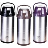 Tuğraçelik Cooker CKR-2009 Lüks 304 Çelik Termos 4.5 Lt - Renkli Pompalı Musluklu Taşıma Kulplu