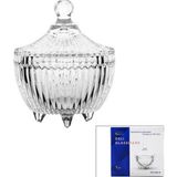 Tuğraçelik Deli Glassware TG-1034-4 Üç Ayaklı Cam Şekerlik