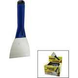Tuğraçelik Deveci DVC-74228 No-10 100MM Kapaklı Saptak Metal Kazıma Spatulasi Plastik Saplı- 12'li Paket