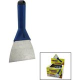 Tuğraçelik Deveci DVC-74235 Kapaklı Metal Kazıma Spatulasi 120MM Plastik Saplı- 12'li Paket