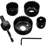 Tuğraçelik Dmax DMX-4127 6 Parça Buat Açma Panç Seti (32-38-44-54MM & 3/8 Hex & Anahtar)