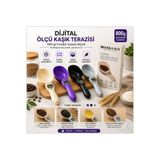 TuğraÇelik Emka Max 5634-120 Mutfak Ölçü Kaşık Terazisi - 800 g Tartım Kilitli- 12'li Paket