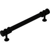 Tuğraçelik Ibico 944 Boru Çekmece Kulp 12.8 cm - Siyah Yüzük Siyah Kulp- 10'li Paket