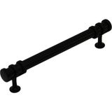 Tuğraçelik Ibico 952 Boru Çekmece Kulp 16 cm - Siyah Yüzük Siyah Kulp- 10'li Paket