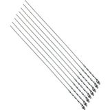 Tuğraçelik Ibico C-700 Ciğer ve Domates Metal Mangal Şişi 50 cm - Ince Yassı Burgulu- 100'LI Paket