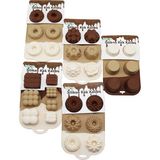 Tuğraçelik Ibico İ22-002 Klasik Çizgili Silikon Muffin Kek Kalıbı 6'lı Mini- 10'li Paket