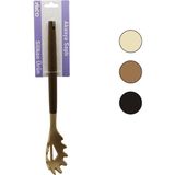 Tuğraçelik Ibico İ22-019 Renkli Silikon Ahşap Akasya Saplı Makarna & Salata Servis Kaşığı 30CM- 6'li Paket