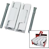 Tuğraçelik Kervan 2 Parça Beyaz 90MM Pvc Kapı Menteşesi- 44'li Paket