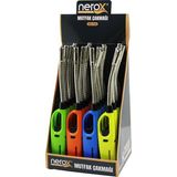 Tuğraçelik Nerox NRX-1588 Yaylı Kıvrılabilir Metal Başlı Mutfak Çakmak (Renkli Plastik Sap)- 20'li Paket