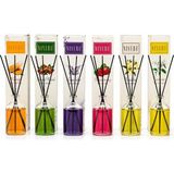 Tuğraçelik Niyebu 100 ml Bambu Çubuklu Ortam Kokusu - 4 Çubuklu Cam Şişe Mix Koku- 24'li Paket