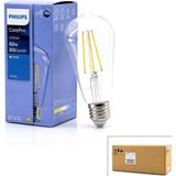 Tuğraçelik Philips Corepro ST64 LED Filament Rustik Ampul 7W E27 - 2700K, 806 Lümen, Cam Gövde, Kod 346758 00- 10'li Paket