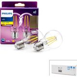 Tuğraçelik Philips LED Filament Rustik Ampul 7W E27 Gold - 2'li, 806 Lümen, Cam Gövde, Kod 777739 00- 6'li Paket