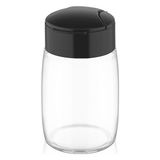 Tuğraçelik Qlux C-00272 Drop Oval Şeffaf Cam Tuzluk ve Baharatlık 100 cc - Tek Stil Dökümlü Plastik Kapak- 40'li Paket
