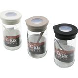 Tuğraçelik Qlux C-00344 Flat Cam Baharatlık 370 ml - Plastik Kaşıklı, Renkli Silikon Kenarlı Şeffaf Pvc Kapak- 20'li Paket