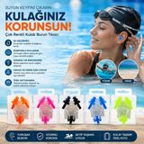 Tuğraçelik Yıldız Sport Yld-89 Plastik Kulak ve Burun Tıkacı - Renkli- 60'li Paket