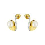 Tuğrul Altın T022455 Altın İnci Küpe