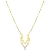 Tuğrul Altın T031847 Taşlı Altın Kolye