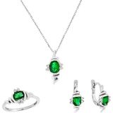 Tuğrul Altın T51 0.12 Ct Zümrüt Set