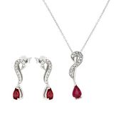 Tuğrul Altın T51 0.15 Ct Pırlantalı Yakut Set