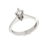 Tuğrul Altın T51 0.18 ct Pırlanta Tek Taş Yüzük