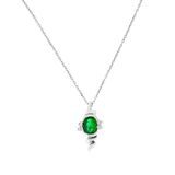 Tuğrul Altın T51 0.49 ct Pırlanta Zümrüt Kolye
