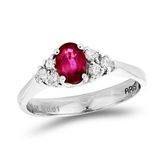 Tuğrul Altın T51 0.79 Ct Pırlanta Yakut Yüzük