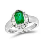 Tuğrul Altın T51 1.39 Ct Pırlanta Zümrüt Yüzük