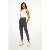 TugsatTasarTekstil Prag Füme Boyfriend Mom Jean Kadın Toparlayıcı Kot Pantolon