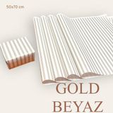 Tuğset Etiket Ambalaj Kağıdı Paketleme Kağıdı Çeyiz Paketleme Kağıdı Ambalaj Kağıt 50x70 cm 10 Adet Gold-Beyaz Hediye Paketi-T438