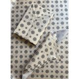 Tuğset Etiket Kar Tanesi Desenli Pelur Kağıt , Yılbaşı Hediye Paketi, Pelur Kağıdı, Yeni Yıl Paketleme 100 Adet - Renkli - 1 Adet