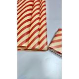 Tuğset Etiket Kırmızı Kraft Verev Çizgili Hediye Paketi 50X70 cm 10 Adet Yılbaşı Paketleme Kağıdı